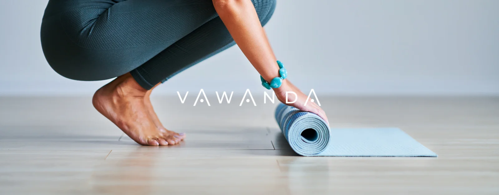 tapis de yoga avec logo vawanda