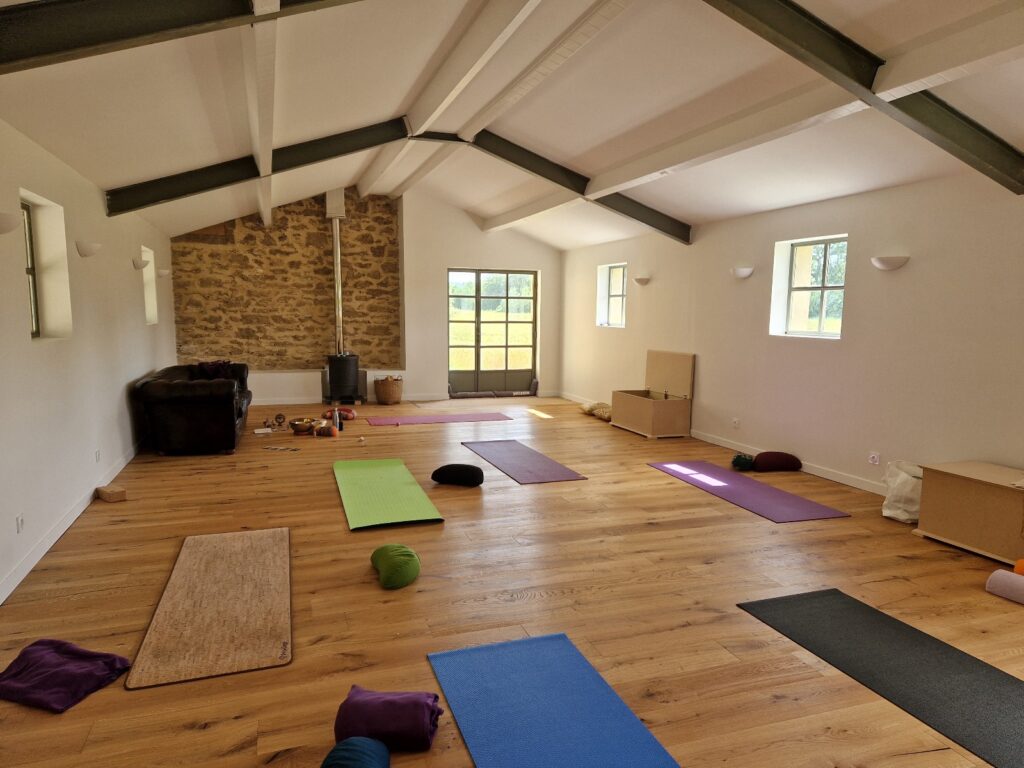 Salle de pratique du mas du week end Pilates