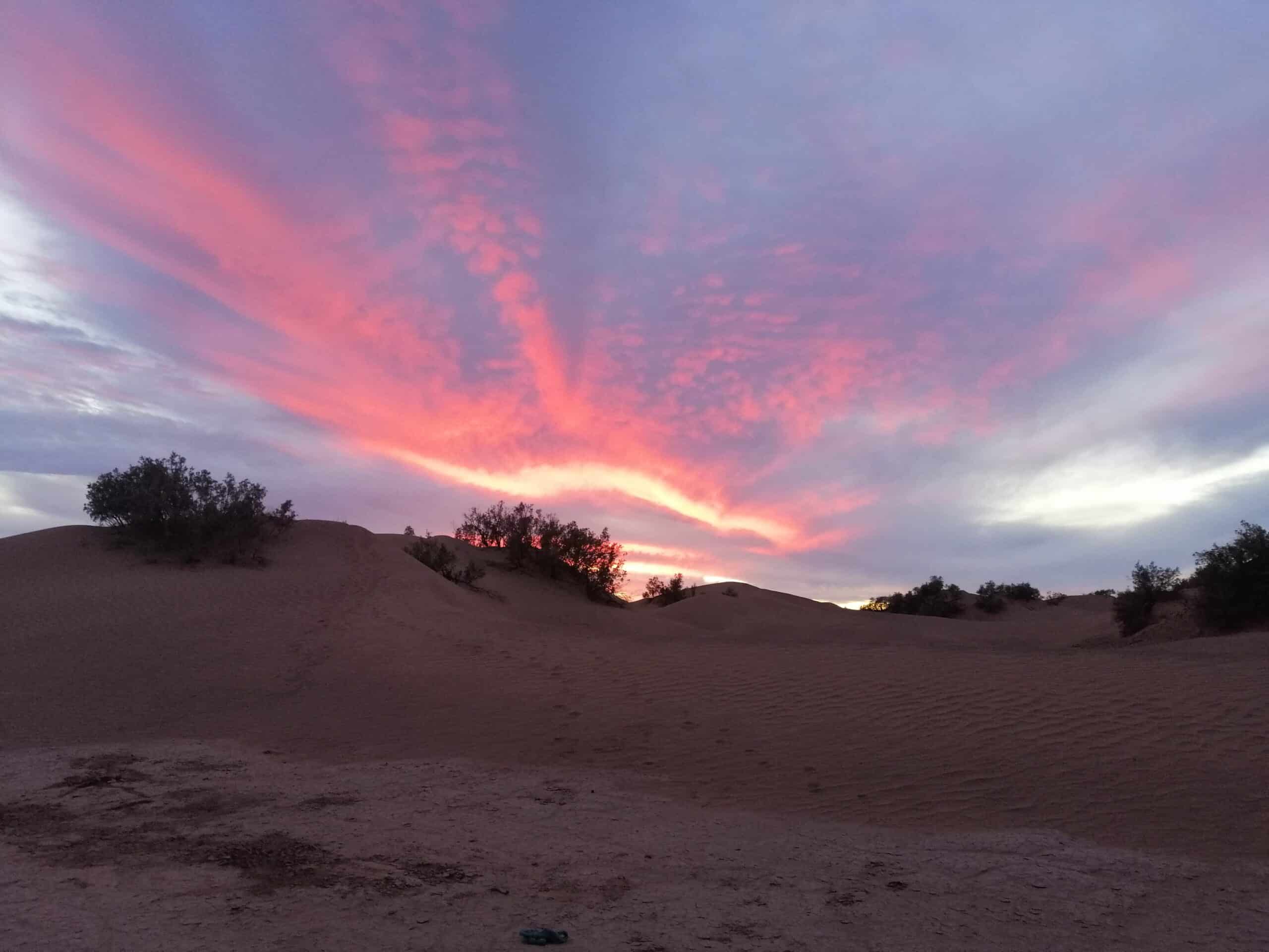 Ciel lors du stage yoga desert Maroc