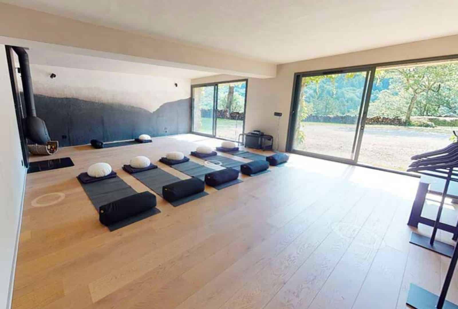 Intérieur de la salle de pratique