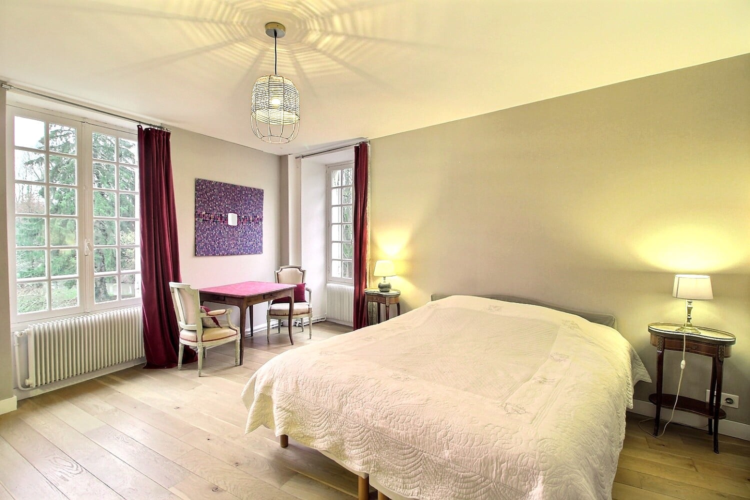 Chambre double pour la retraite yoga nouvel an