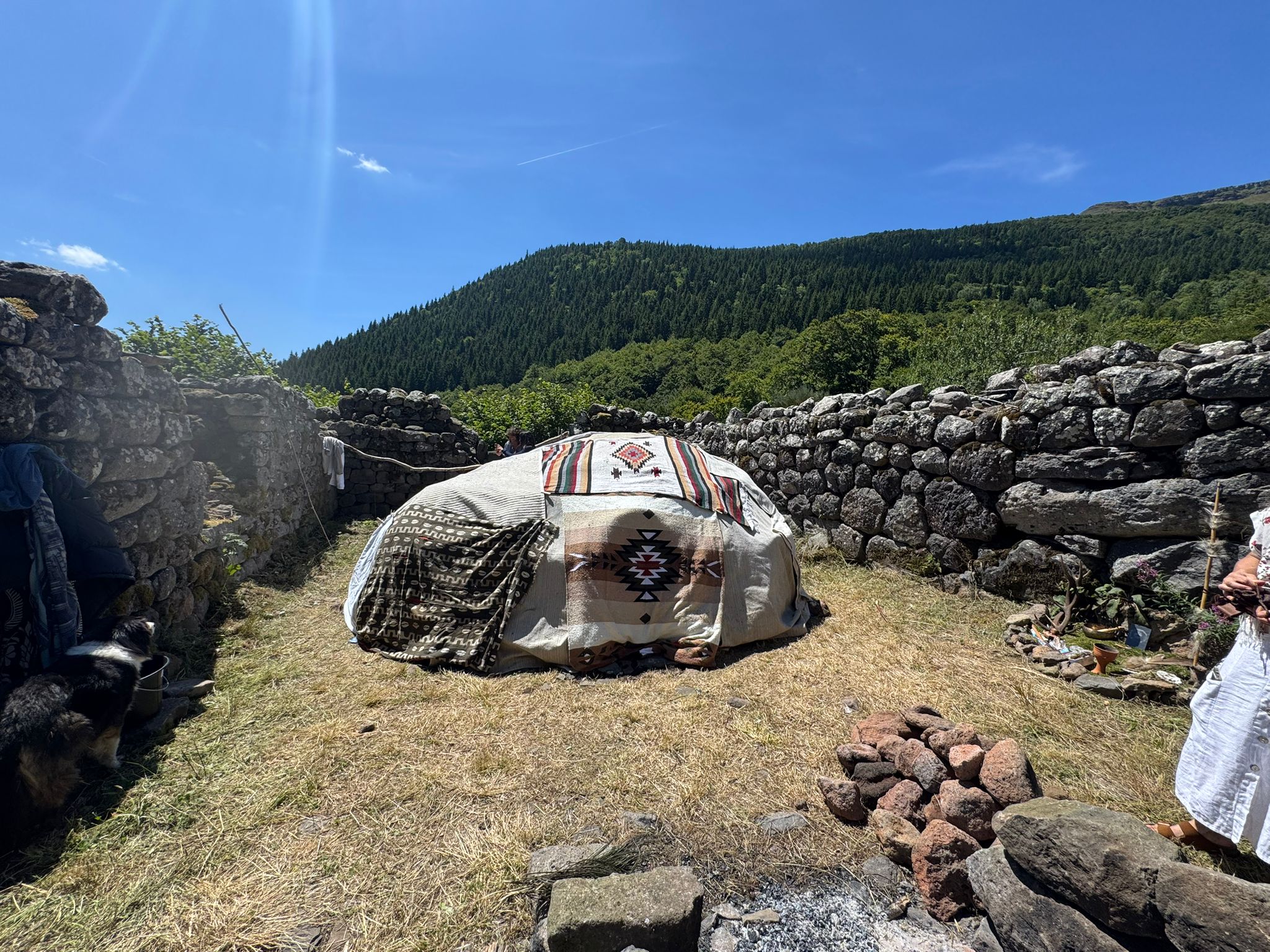 Hutte de sudation de la retraite détox